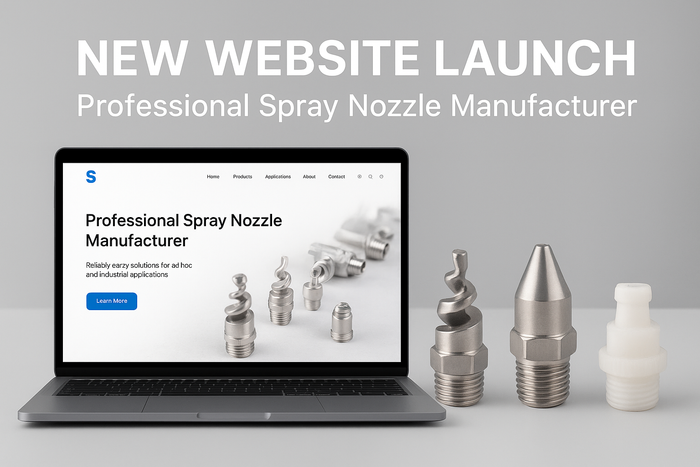 Welcome to Our New Website – Leading Industrial Spray Nozzle Manufacturer！