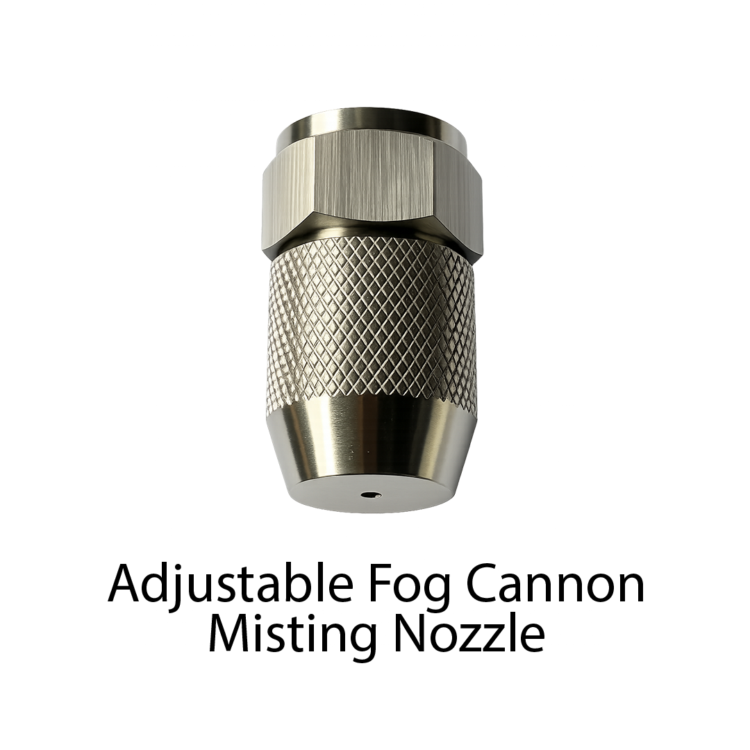 Adjustable Fog Cannon Misting Nozzle | Air Atomizing Spray Nozzle